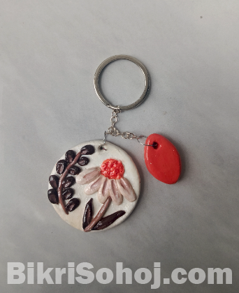 Floral keychain